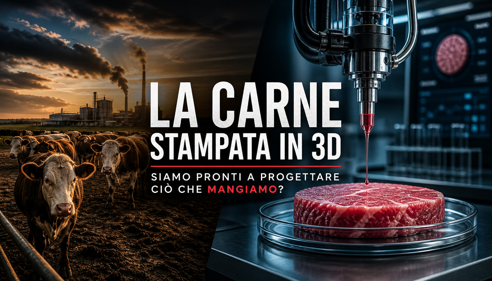 La carne stampata in 3D: siamo pronti a progettare ciò che mangiamo?