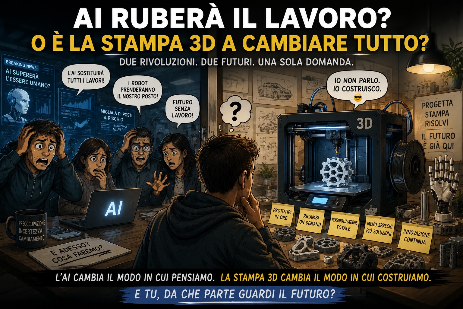 Mentre tutti guardano l’AI, la stampa 3D sta già cambiando il mondo